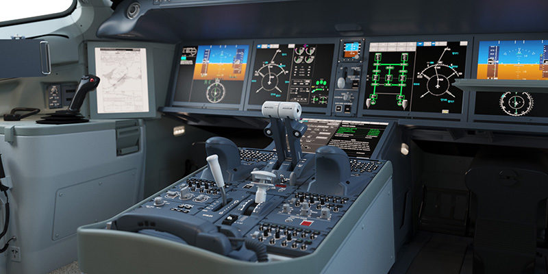 Bombardier cs300 cockpit